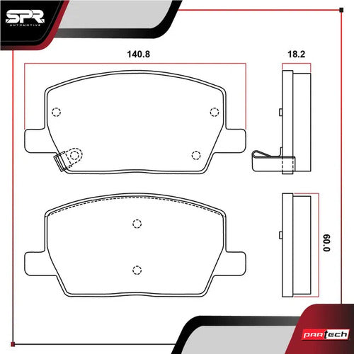 Balatas Para Chevrolet Trax 2018-2021 L4 1.8l Delanteras