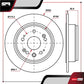 Par De Discos Solido Honda Cr-v 2002-2006 L4 2.4l Traseros