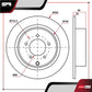 Par De Discos Solido Jeep Compass 2007-2017 L4 2.4l Traseros