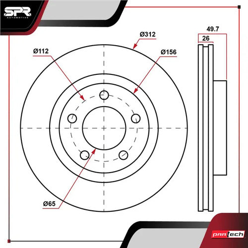 Par De Discos Ventilado Audi A3 2008-2020 L4 1.4l Delanteros