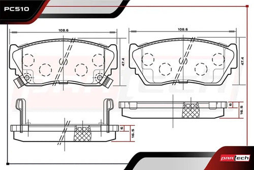 Balatas Para Nissan Tsubame 1992-1995 L4 1.4l Delanteras