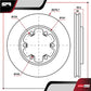 Par De Discos Nissan Frontier 1998-2002 L4 2.4l Delanteros