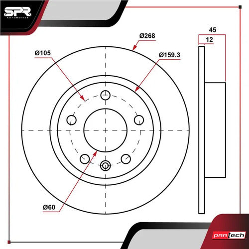 Par De Discos Solido Buick Encore 2014-2020 L4 1.4l Traseros