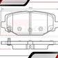Balatas Chrysler Town & Country 2011-2016 V6 3.6l Traseras