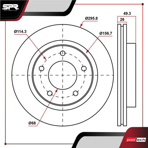 Par De Discos Nissan Altima 2007-2012 L4 2.5l Delanteros