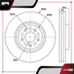 Par De Discos Jeep Cherokee 2014-2020 L4 2.4l Delanteros