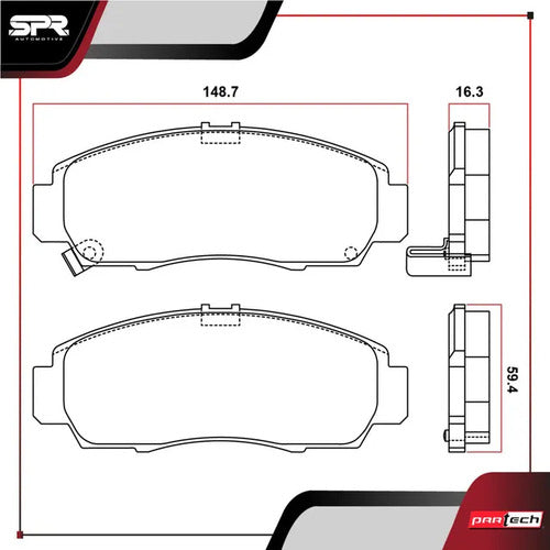 Balatas Ceramicas Honda Br-v 2018-2023 L4 1.5l Delanteras
