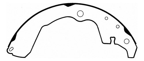 WZ-785 - ZAPATAS ORGÁNICAS TRASERAS PARA TOYOTA MATRIX 2003-2008