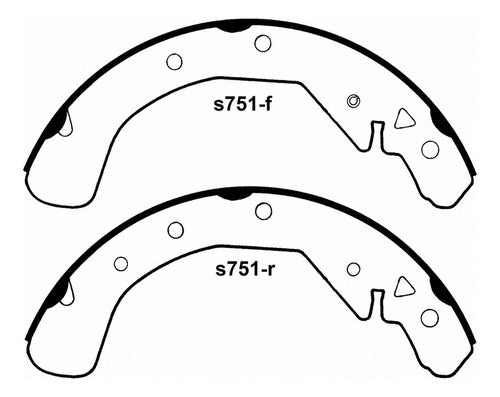 WZ-751 - ZAPATAS ORGÁNICAS TRASERAS PARA CHEVROLET ASTRA 2000-2006