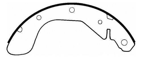 WZ-814 - ZAPATAS ORGÁNICAS TRASERAS PARA CHEVROLET AVEO 2008-2011