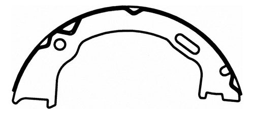 WZ-745 - ZAPATAS DE FRENO DE ESTACIONAMIENTO ORGÁNICAS TRASERAS PARA CHEVROLET P30 1986-1988