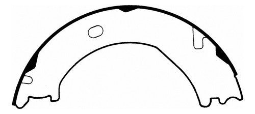 WZ-771 - ZAPATAS DE FRENO DE ESTACIONAMIENTO ORGÁNICAS TRASERAS PARA CHEVROLET EXPRESS 3500 2003-2007