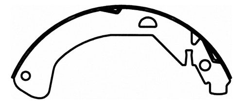 WZ-795 - ZAPATAS ORGÁNICAS TRASERAS PARA CHEVROLET CAVALIER 2003-2004