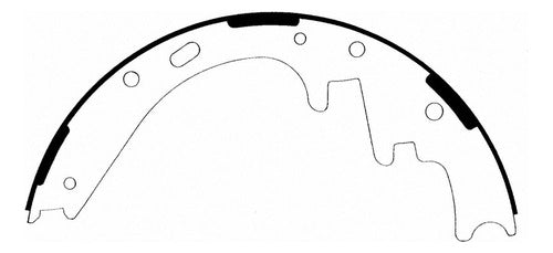 WZ-723 - ZAPATAS ORGÁNICAS TRASERAS PARA DODGE RAM 1500 VAN 1998-1998