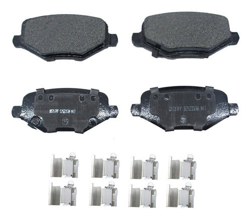 WC-1719 - BALATAS CERÁMICAS TRASERAS PARA CHRYSLER TOWN & COUNTRY 2012-2016