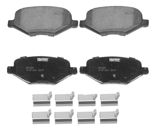 WC-1377 - BALATAS CERÁMICAS TRASERAS PARA FIAT PALIO 2004-2004