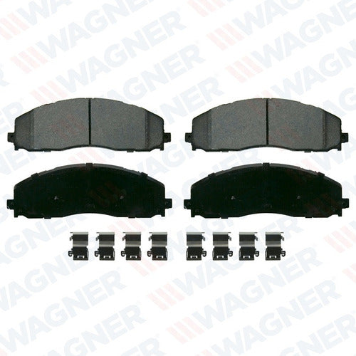 WX-1680 - BALATAS SEMIMETALICAS DELANTERAS PARA FORD F-250 SUPER DUTY 2013-2022