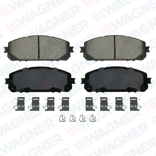 WD-1709 - BALATAS CERÁMICAS DELANTERAS PARA JEEP CHEROKEE 2014-2015