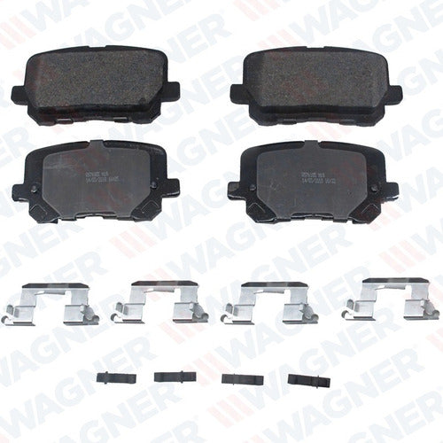 WX-1766 - BALATAS SEMIMETALICAS TRASERAS PARA DODGE CHARGER 2014-2016