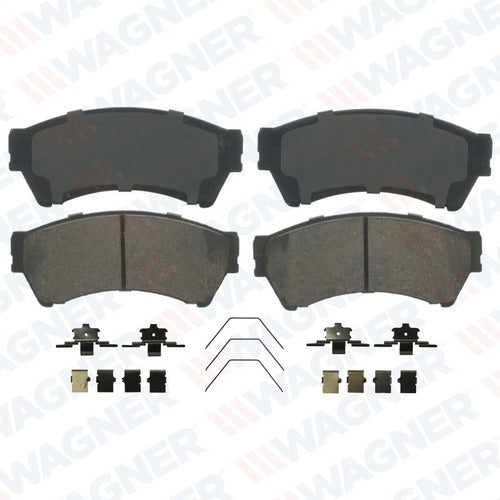 WD-1164 - BALATAS CERÁMICAS DELANTERAS PARA FORD FUSION 2006-2012