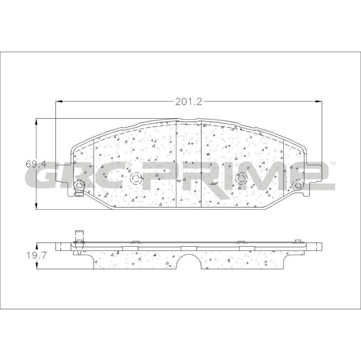 GPRD2179SD - BALATAS SEMIMETALICAS DELANTERAS PARA JEEP GRAND WAGONEER 2024-2024