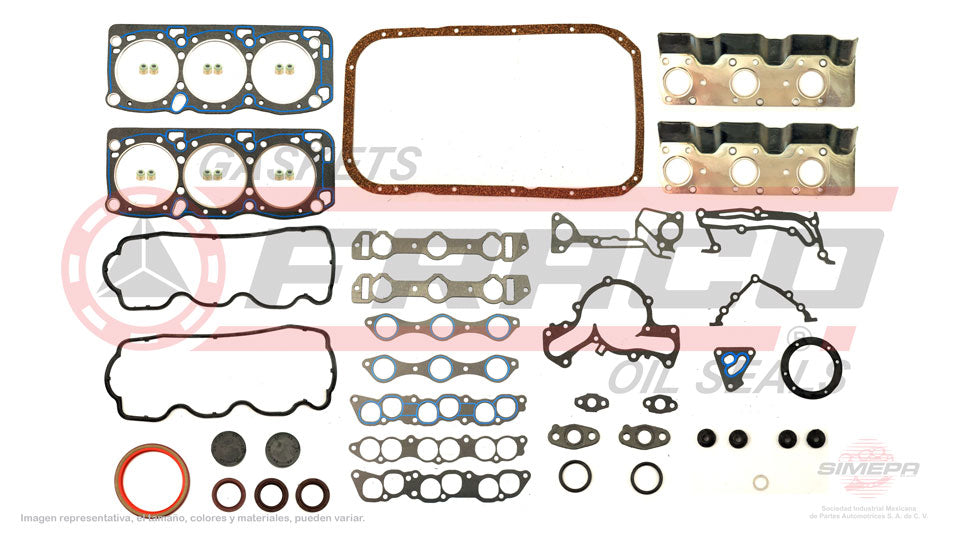 FSX-5562001 - JUEGO DE EMPAQUES PARA CHRYSLER DAYTONA V6 3.0 L 12 V. SOHC 6G72 1990-1993