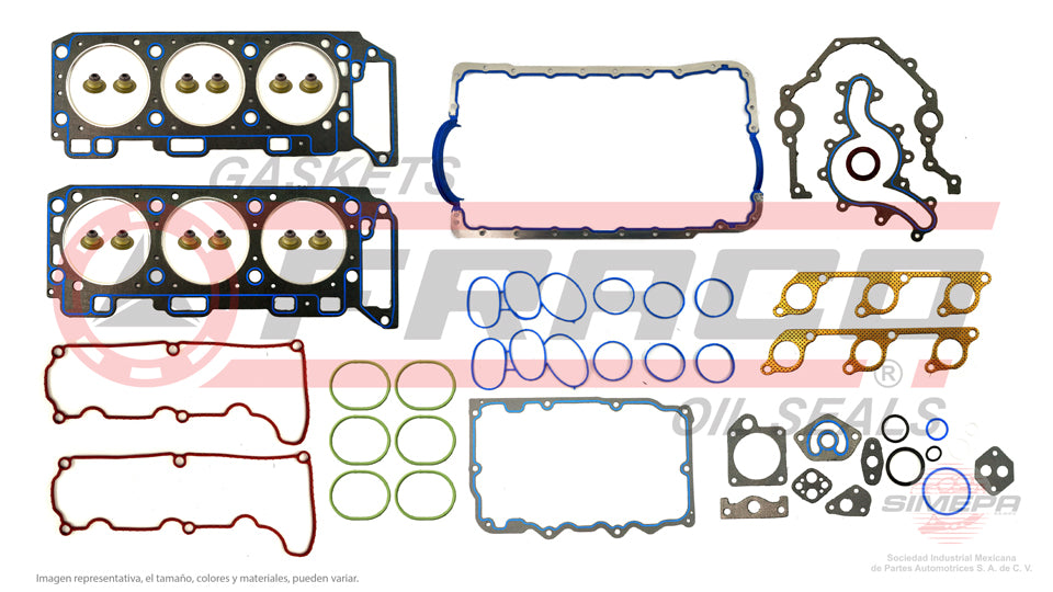 FSX-2662086NR - JUEGO DE EMPAQUES PARA FORD EXPLORER V6 4.0 L SOHC 12 V SOHC 2001-2003