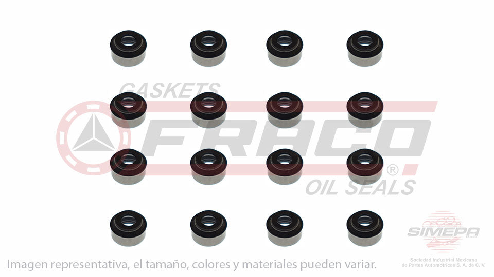 SS-2426-V-16 - SELLOS DE VALVULA POR JUEGOS PARA CHRYSLER 300 V8 5.7 L 16 V. HEMI 2009-2016