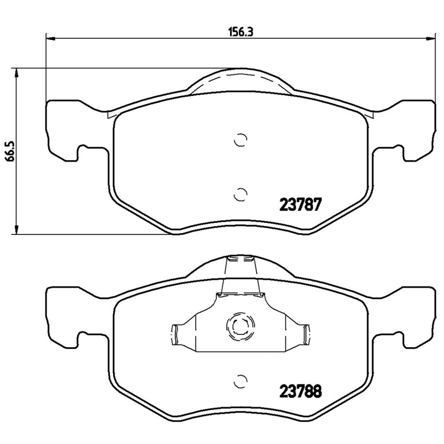 BRE-P24056 - BALATAS DELANTERAS PARA FORD ESCAPE LIMITED 2003-2007
