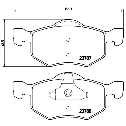 BRE-P24056 - BALATAS DELANTERAS PARA FORD ESCAPE LIMITED 2003-2007