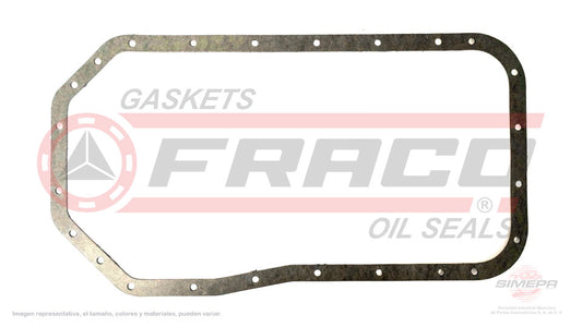 OSX-5540340 - EMPAQUE DE CARTER PARA CHRYSLER CONQUEST L4 2.6 L 8 V. SOHC 4G54 G54B 1987-1989