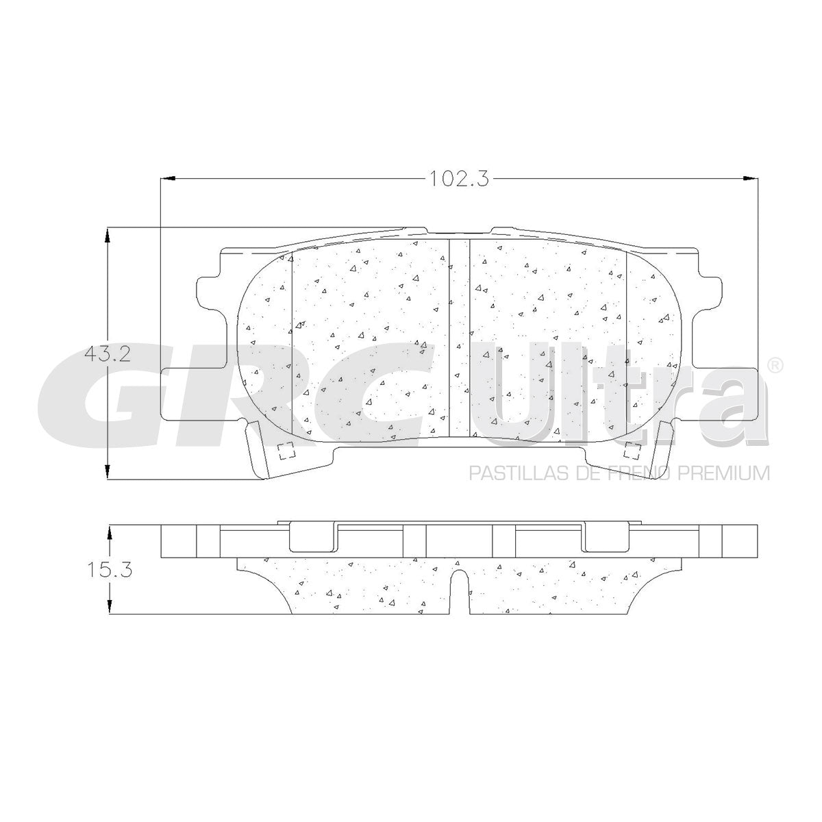 GCD996 - BALATAS CERAMICAS TRASERAS PARA LEXUS RX330 2004-2006