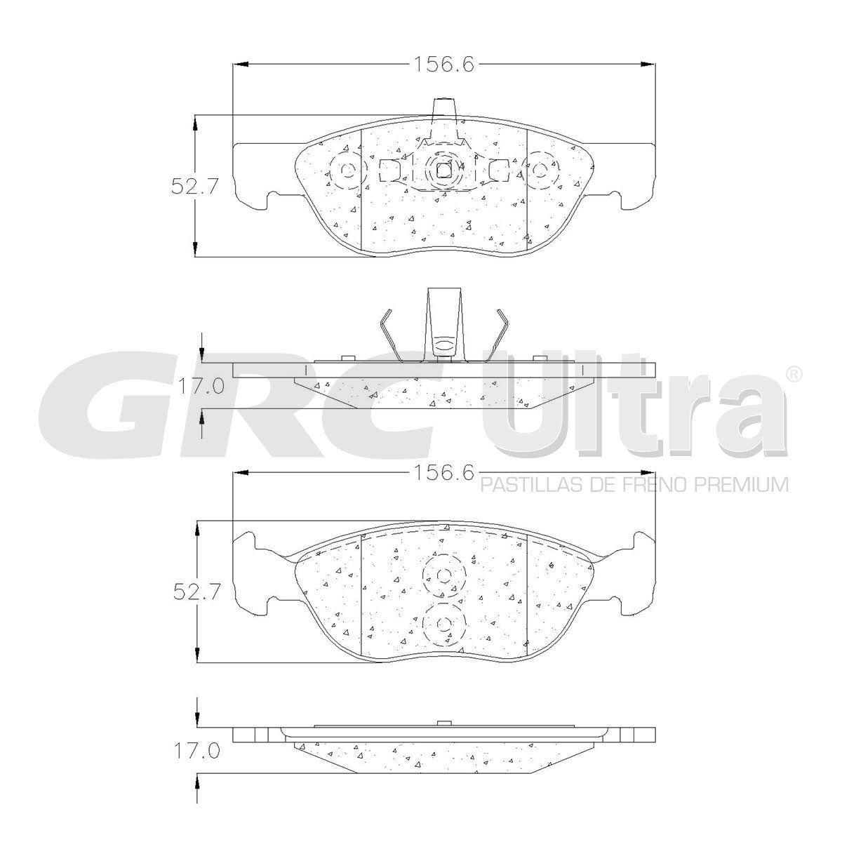 GCD2015 - BALATAS CERAMICAS DELANTERAS PARA ALFA ROMEO 156 2003-2003