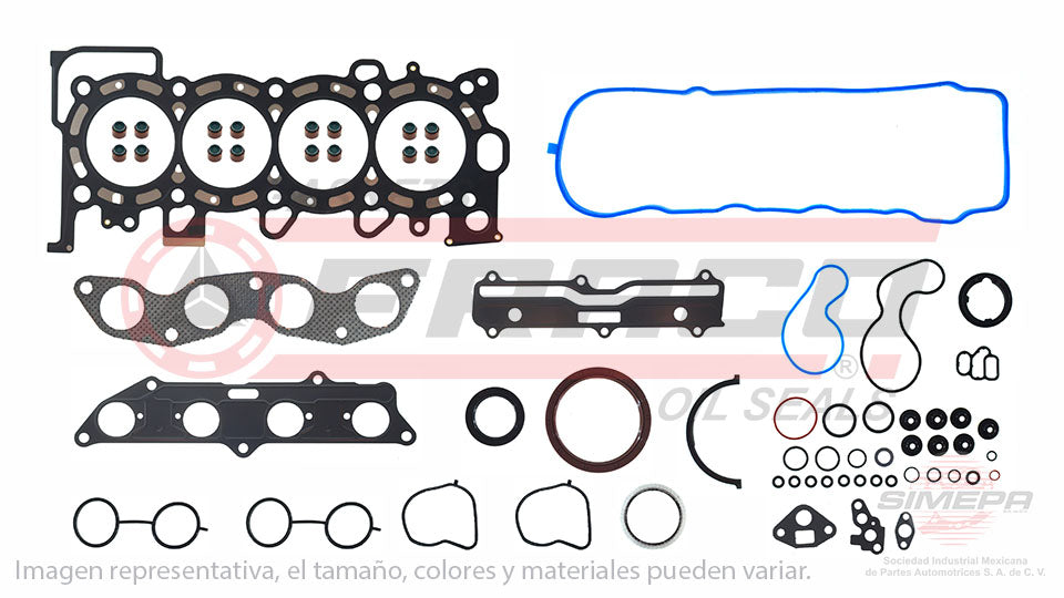 FSX-3540076 - JUEGO DE EMPAQUES PARA HONDA FIT L4 1.5 L 16 V. SOHC L15A1 L15A6 2007-2008