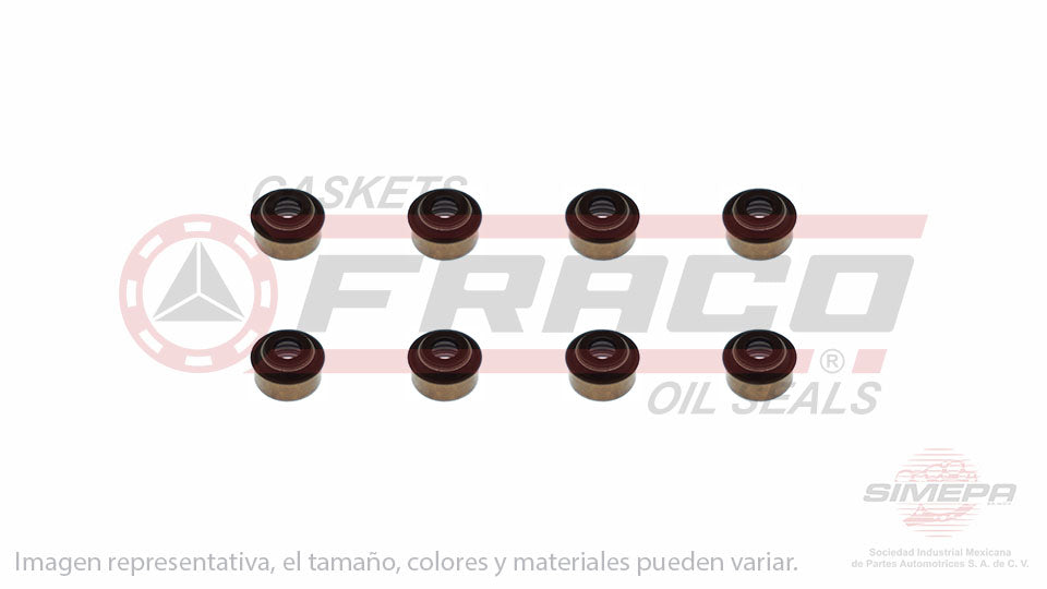 SS-4701-V-08 - SELLOS DE VALVULA POR JUEGOS PARA FORD FIESTA L4 1.3 L SOHC 8 V. SOHC ENDURA 1999-2001