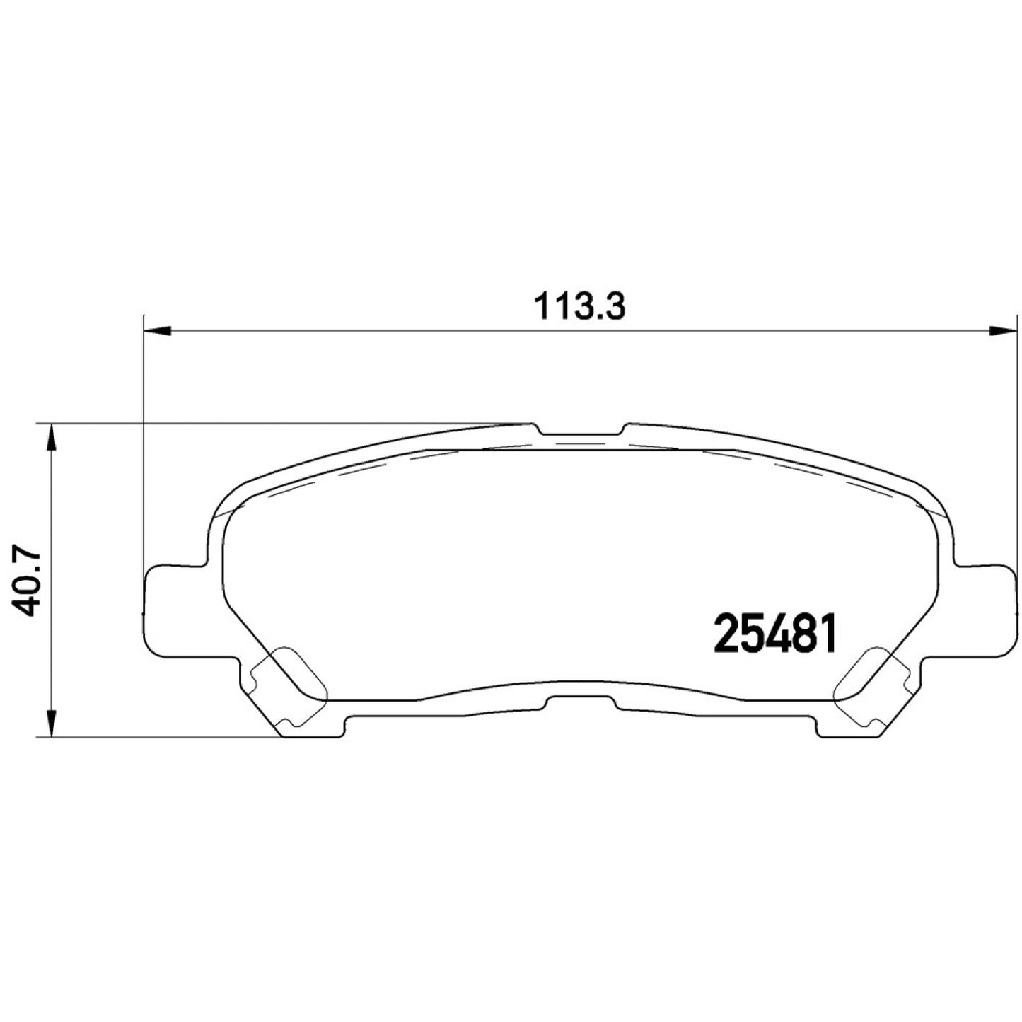 BRE-P83138 - BALATAS TRASERAS PARA TOYOTA HIGHLANDER BASE 2008-2013