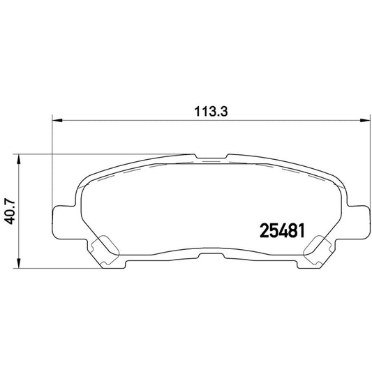 BRE-P83138 - BALATAS TRASERAS PARA TOYOTA HIGHLANDER BASE 2008-2013