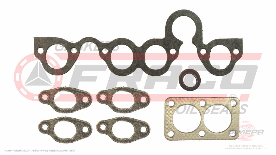 MSX-8640132 - EMPAQUE MULTIPLE DE ADMISION Y ESCAPE UNIDOS PARA AUDI 4000 L4 1.8 L 8 V. SOHC 1984-1987