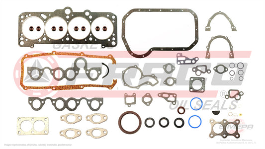 FSX-8640132 - JUEGO DE EMPAQUES PARA AUDI 4000 L4 1.8 L 8 V. SOHC 1984-1987
