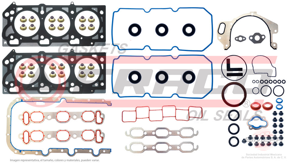 FSX-1162035 - JUEGO DE EMPAQUES PARA CHRYSLER 300M V6 3.5 L 24 V. SOHC 1999-2004