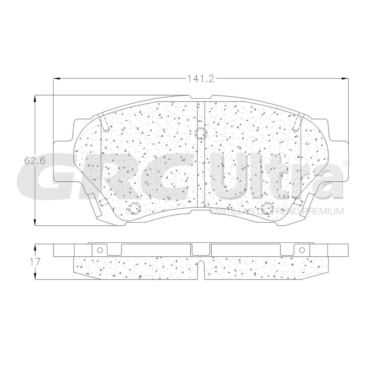 GCD476 - BALATAS CERAMICAS DELANTERAS PARA LEXUS ES300 1994-1996
