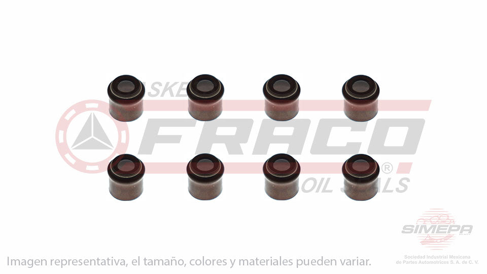 SS-6110-V-08 - SELLOS DE VALVULA POR JUEGOS PARA NISSAN ICHIVAN L4 1.8 L 8 V. J18 1987-1994