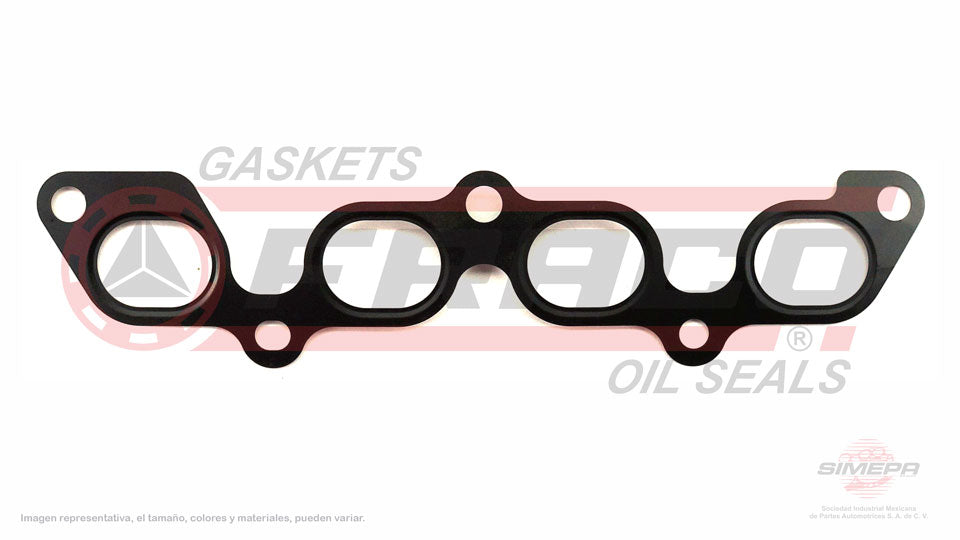 MEX-2640010 - EMPAQUE MULTIPLE DE ESCAPE PARA FORD FIESTA L4 1.4 L DOHC 16 V. DOHC ZETEC 1998-2000