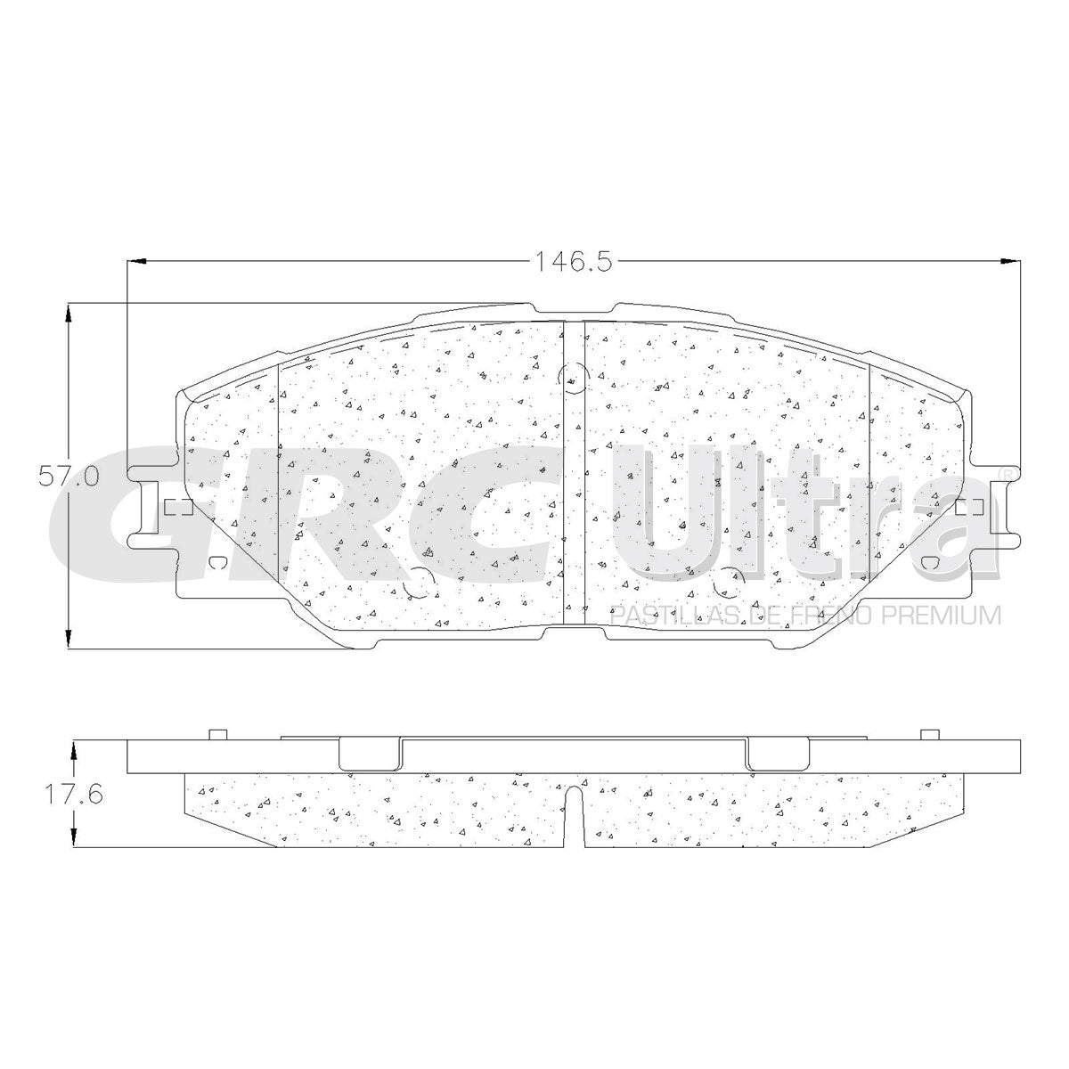 GCD1211 - BALATAS CERAMICAS DELANTERAS PARA PONTIAC VIBE 2.4L 2009-2010