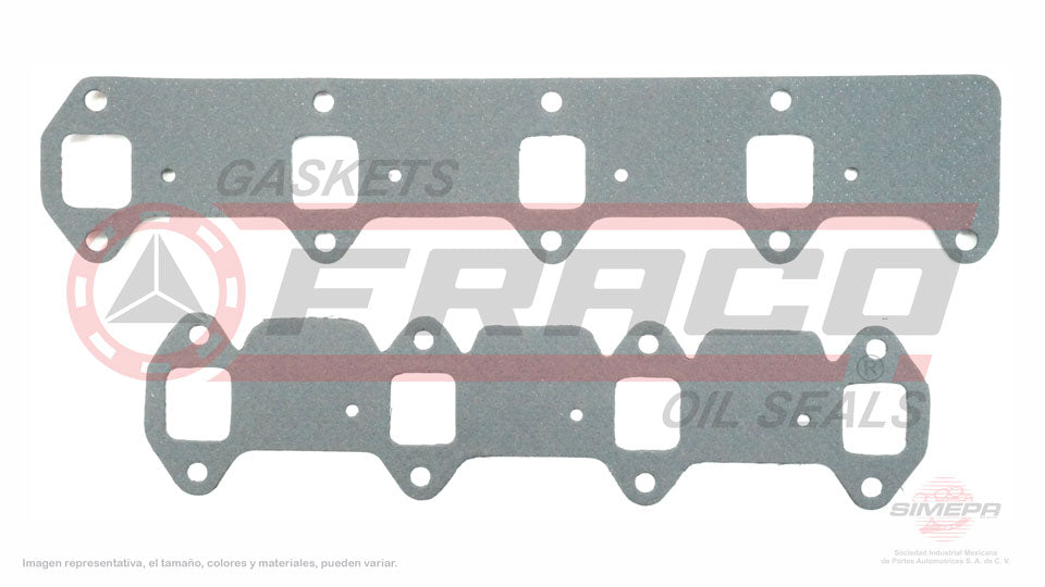 MEX-1182050 - EMPAQUE MULTIPLE DE ESCAPE PARA DODGE 330 V8 5.2 L 16 V. 318 CID 1963-1964