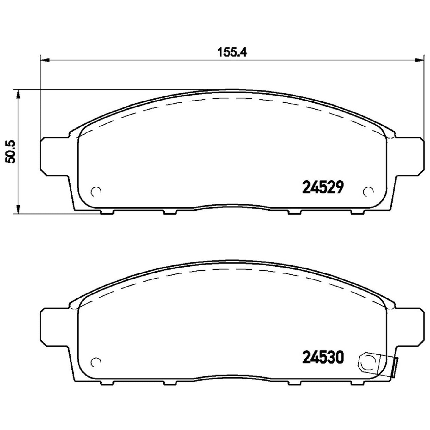 BRE-P54038 - BALATAS DELANTERAS PARA MITSUBISHI L200 BASE 2008-2018