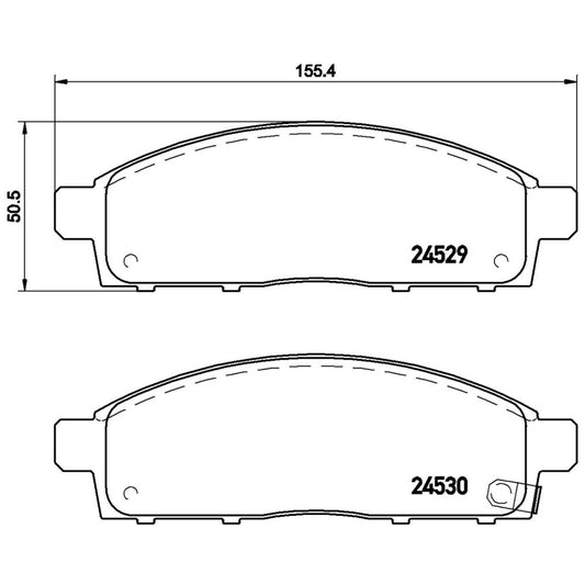 BRE-P54038 - BALATAS DELANTERAS PARA MITSUBISHI L200 BASE 2008-2018
