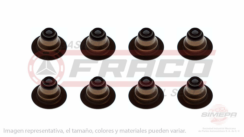 SS-2440-V-08 - SELLOS DE VALVULA POR JUEGOS PARA CHEVROLET CAVALIER L4 2.2 L. 8 V OHV 1998-2002
