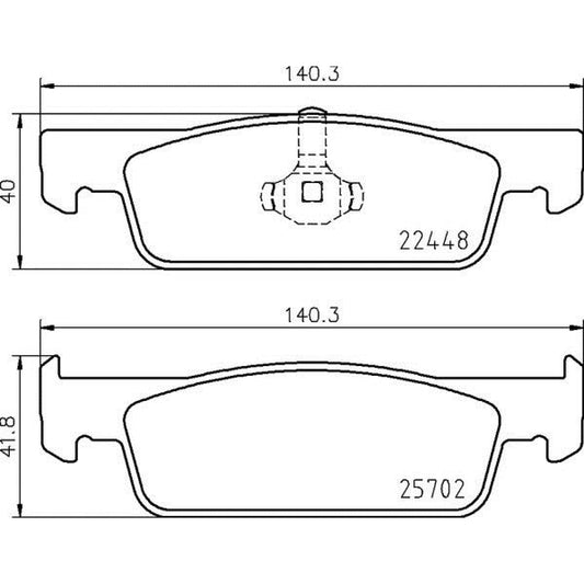 BRE-P68069 - BALATAS DELANTERAS PARA RENAULT LOGAN AUTHENTIQUE 2016-2018