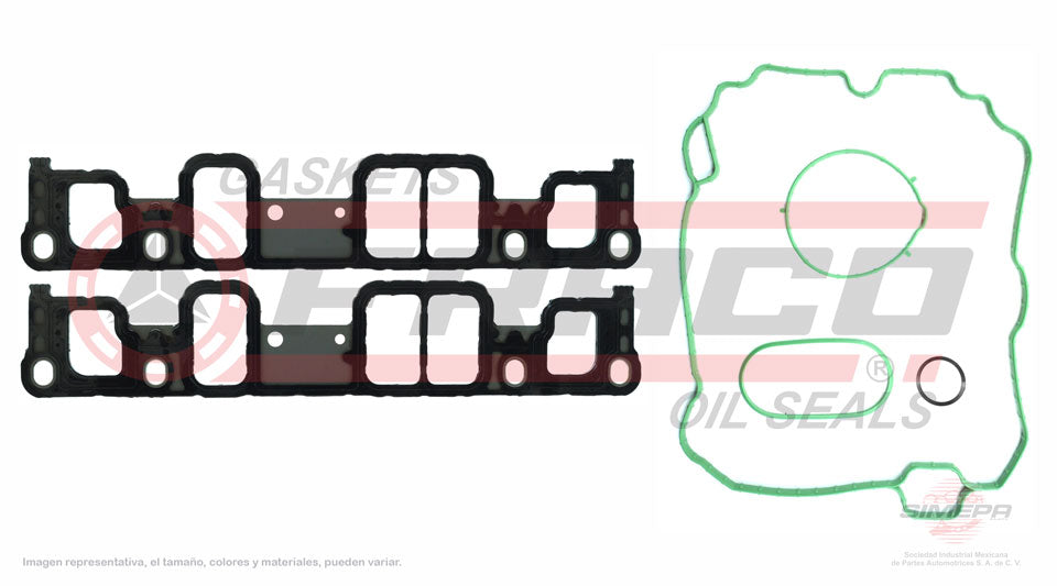 MIX-3062138 - EMPAQUE MULTIPLE DE ADMISION PARA CHEVROLET EXPRESS 1500 V6 4.3 L 12 V. OHV VORTEC 262 " 2007-2013